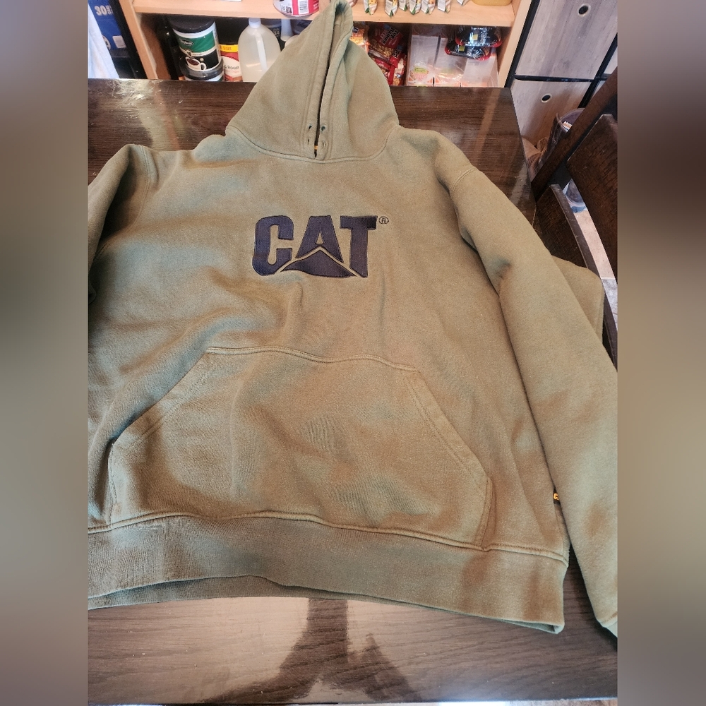 Cat Green Hoodie 2xl